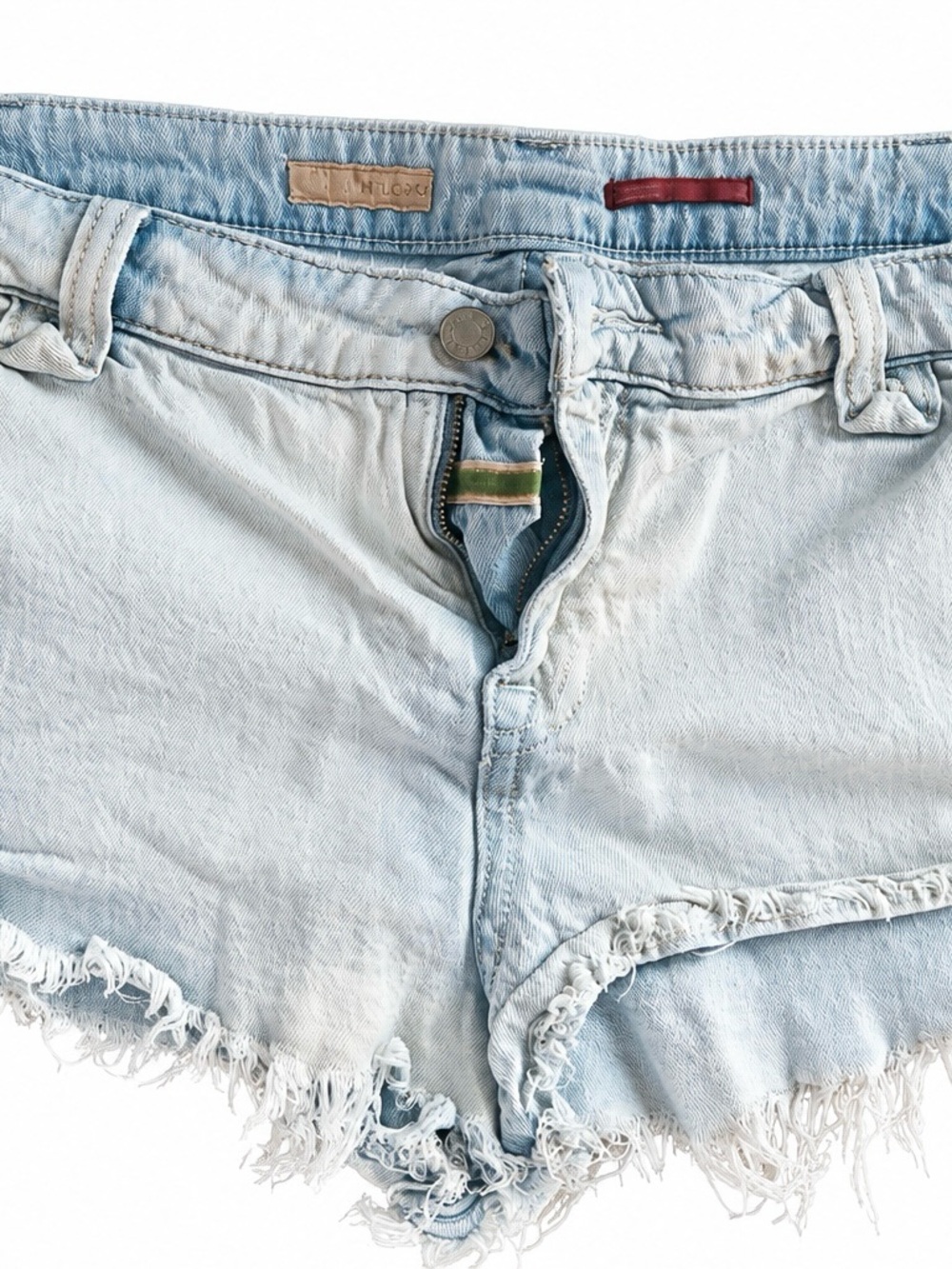 Pilcro Light Blue Distressed Denim Cutoff Shorts